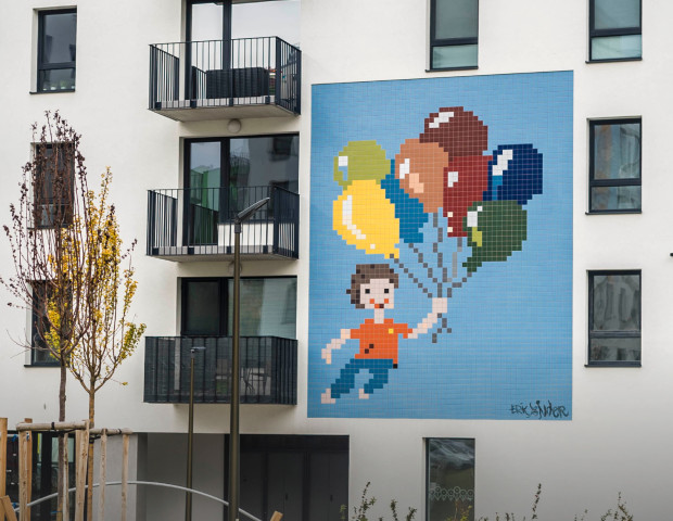 Mozaiky na fasáde - 