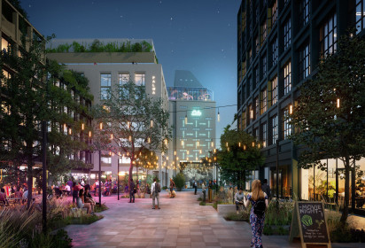 CORWIN zveřejnil vizualizace první fáze projektu New Palma - BRATISLAVA, 9. března 2023 - První etapa revitalizace bratislavské Palmy dostává reálné obrysy. Developer CORWIN zveřejnil vizualizace budov s názvem Uptown Offices, které vzniknou v severní části pozemku přiléhajícího k Račianské ulici, Nové Cvernovce a bývalému silu. Návrhy pocházejí od místních ateliérů A1 Architecture, Ad Collegium a Superatelier.