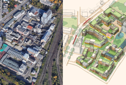 Nová Palma prinesie na Račiansku ulicu urbanizmus Starého Mesta - Bratislava, 3. októbra 2023 -  Základným stavebným prvkom novej štvrte budú bloky maximálne 5 až 7-podlažných budov zasadené vo verejných priestoroch. Vychádzať budú z princípov „soft city“ spoluzakladateľa ateliéru Gehl Architects, Davida Sima. Potvrdzujú to i dnes zverejnené vizualizácie.